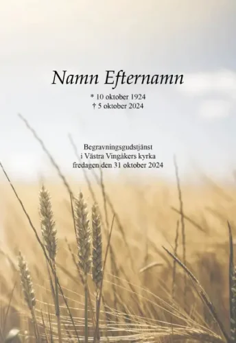 Programkort Sädesfält